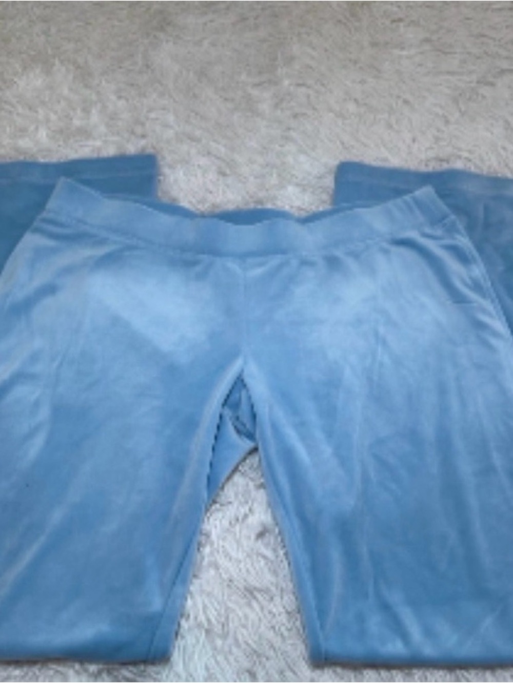 Juicy Couture Baby Blue Velour Tracksuit Set 💎 Rhinestone Logo • Size XL - Picture 5 of 5